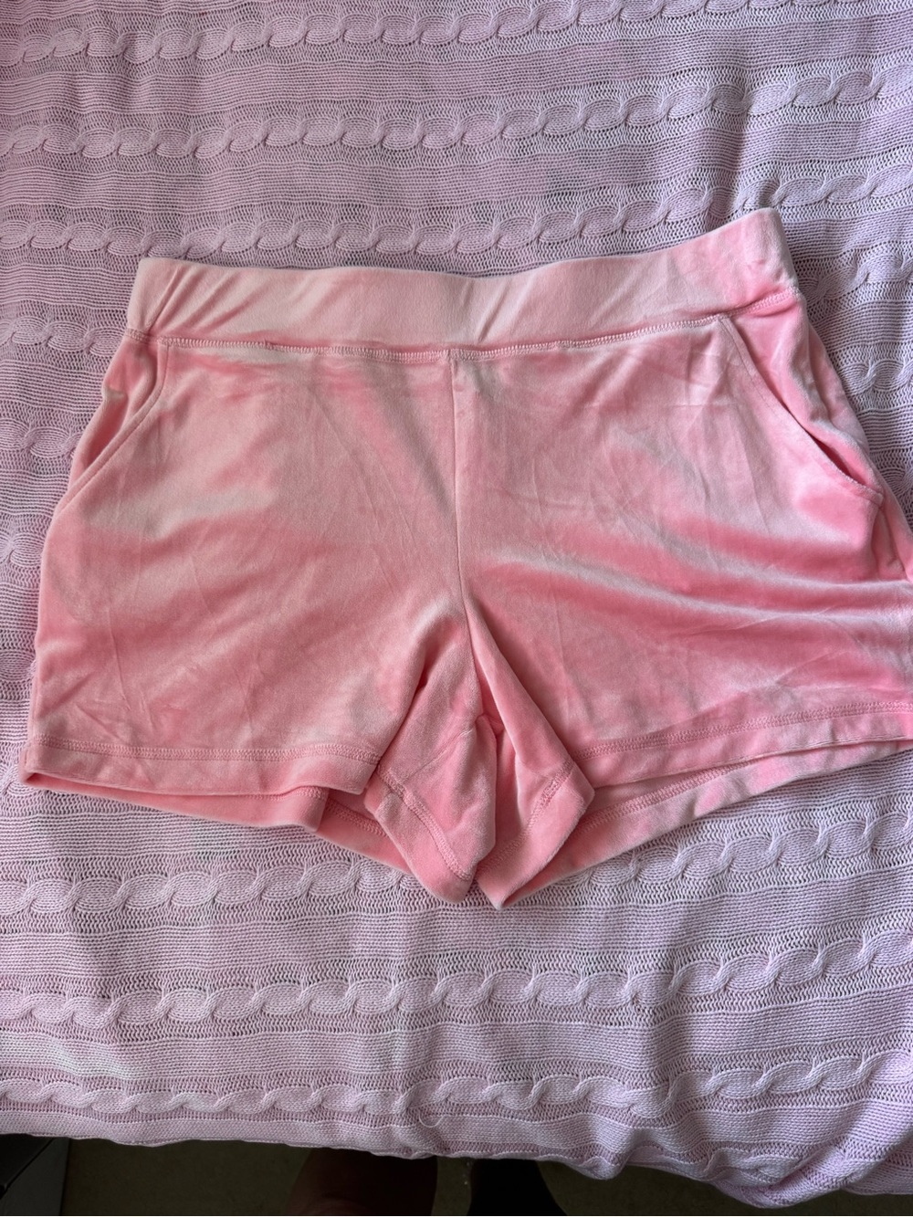 Juicy Couture Pink Velour Lounge Shorts
